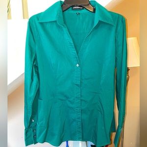 Aqua Collard Shirt